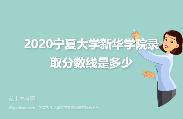 2020宁夏大学新华学院录取分数线是多少