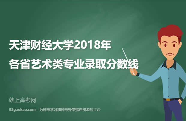 天津财经大学2018年各省艺术类专业录取分数线