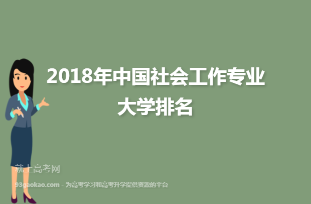 2018年中国社会工作专业大学排名