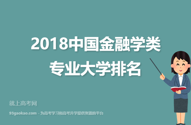 2018中国金融学类专业大学排名