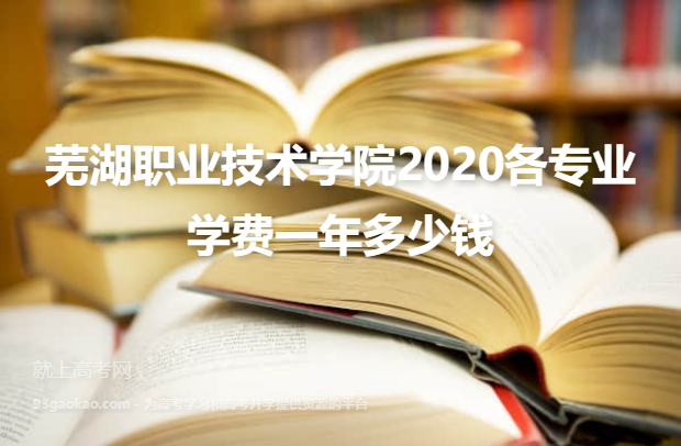 芜湖职业技术学院2020各专业学费一年多少钱