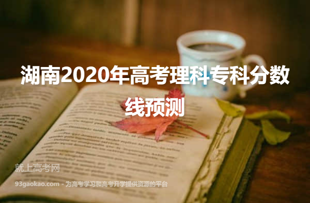 湖南2020年高考理科专科分数线预测