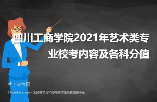 四川工商学院2021年艺术类专业校考内容及各科分值