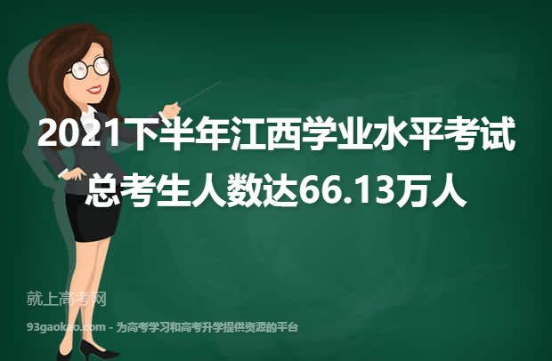 2021下半年江西学业水平考试总考生人数达66.13万人