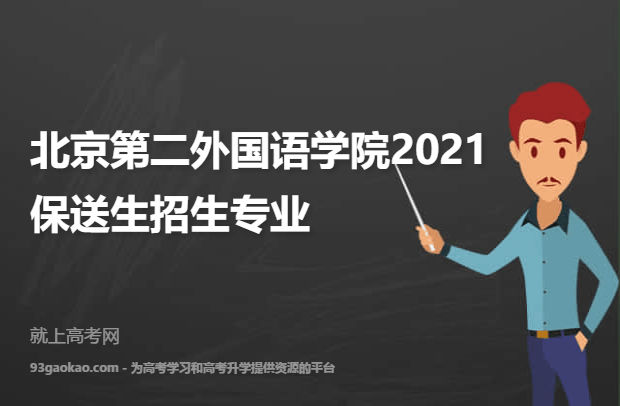 北京第二外国语学院2021保送生招生专业