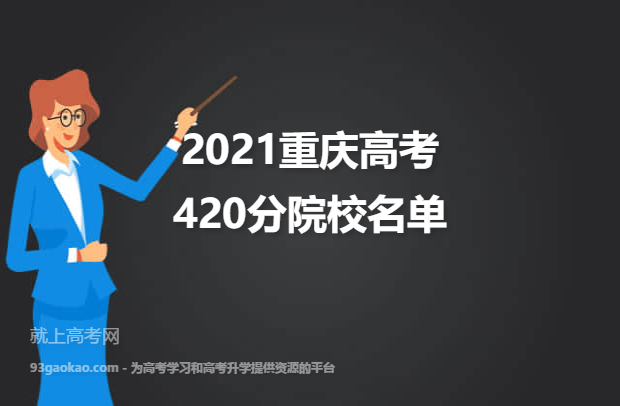 2021重庆高考420分可以上什么大学 420分院校名单