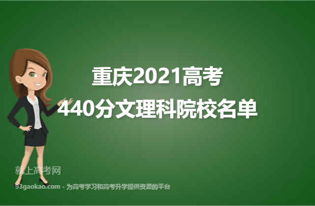 重庆2021高考文理科440分可以上什么大学 440分文理科院校名单