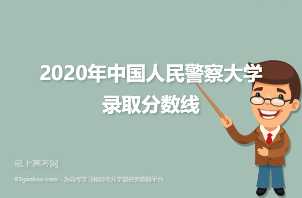 2020年中国人民警察大学录取分数线