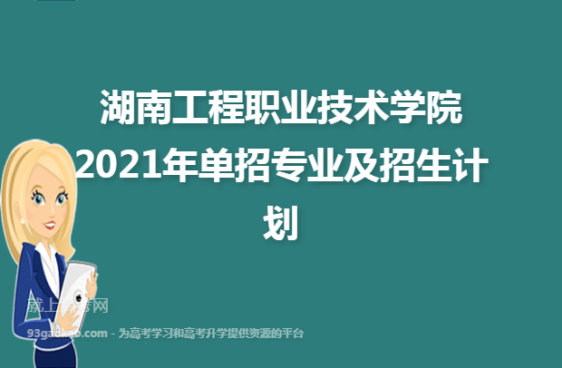 湖南工程职业技术学院2021年单招专业及招生计划