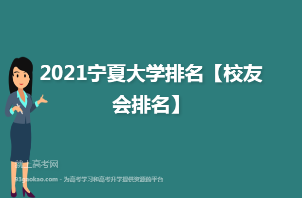 2021宁夏大学排名【校友会排名】