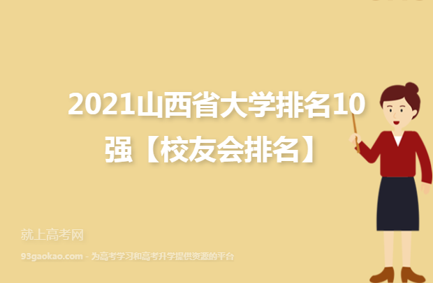 2021山西省大学排名10强【校友会排名】