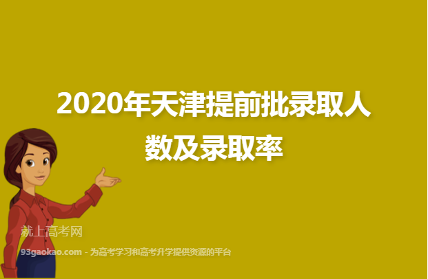 2020年天津提前批录取人数及录取率