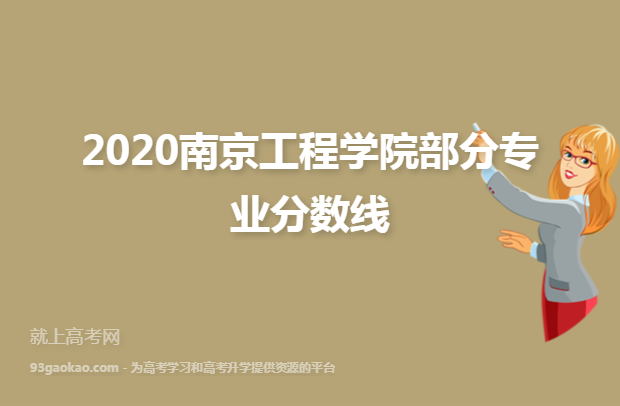 2020南京工程学院部分专业分数线