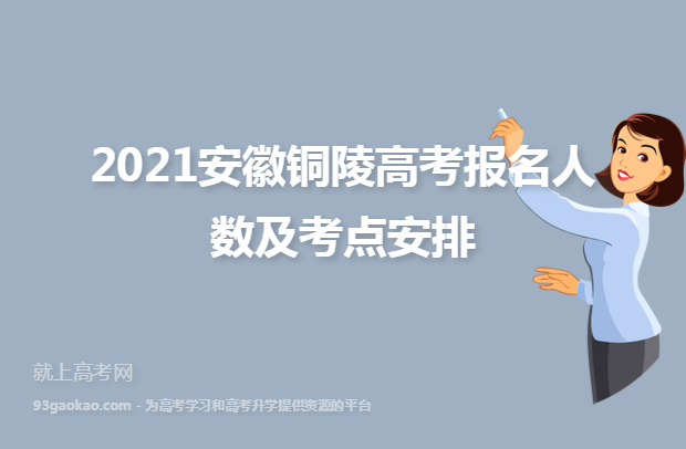 2021安徽铜陵高考报名人数及考点安排
