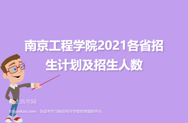南京工程学院2021各省招生计划及招生人数