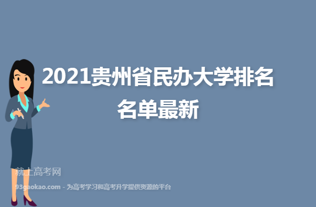 2021贵州省民办大学排名名单最新