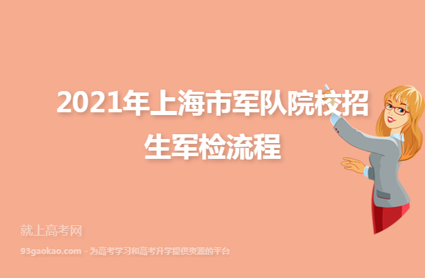 2021年上海市军队院校招生军检流程
