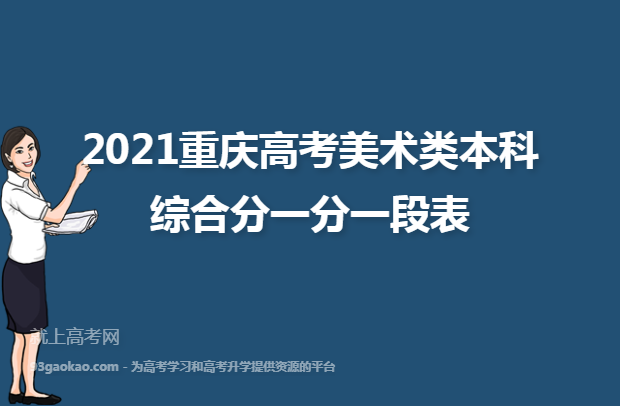 2021重庆高考美术类本科综合分一分一段表