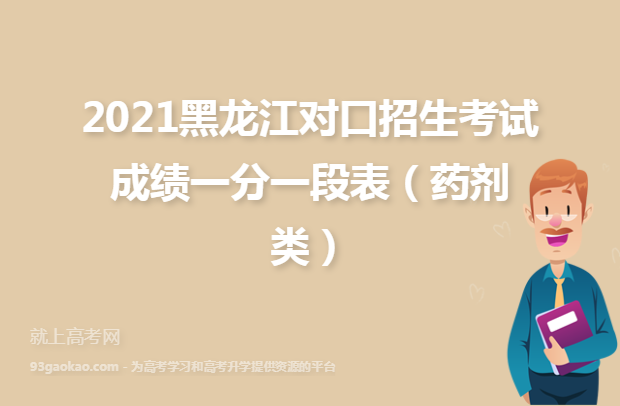 2021黑龙江对口招生考试成绩一分一段表（药剂类）