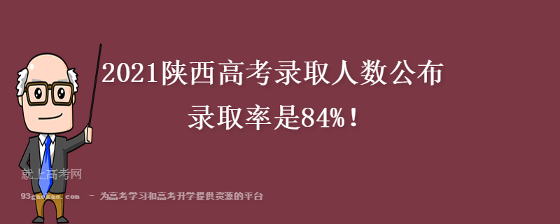 2021陕西高考录取人数公布 录取率是84%！