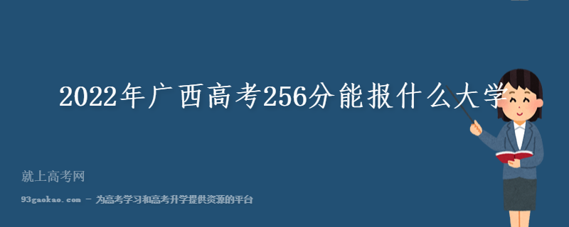 2022年广西高考256分能报什么大学 