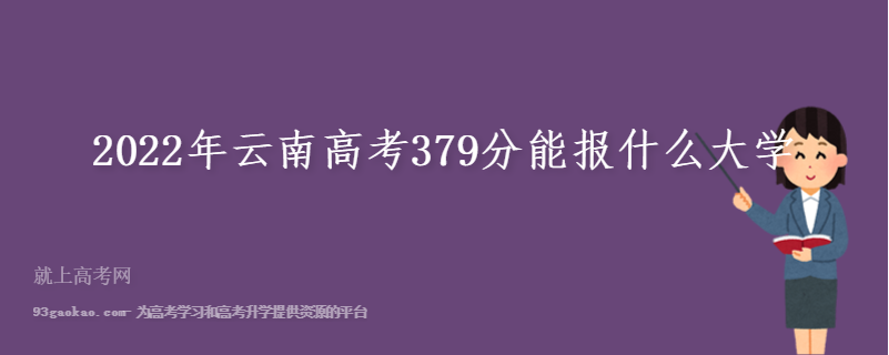 2022年云南高考379分能报什么大学