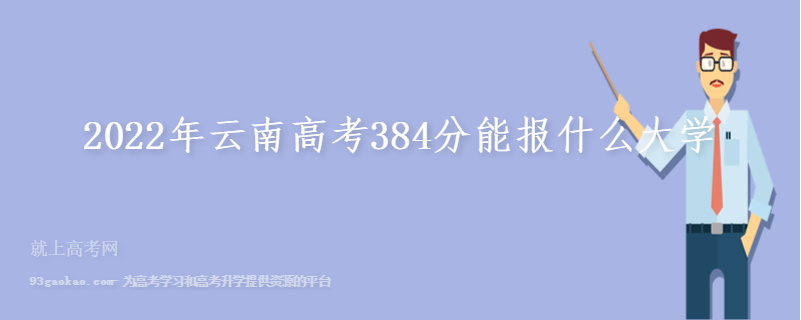 2022年云南高考384分能报什么大学