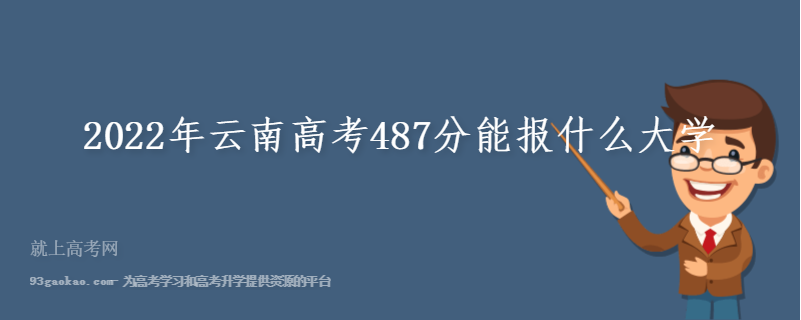 2022年云南高考487分能报什么大学