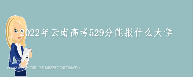 2022年云南高考529分能报什么大学