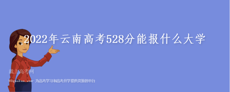 2022年云南高考528分能报什么大学