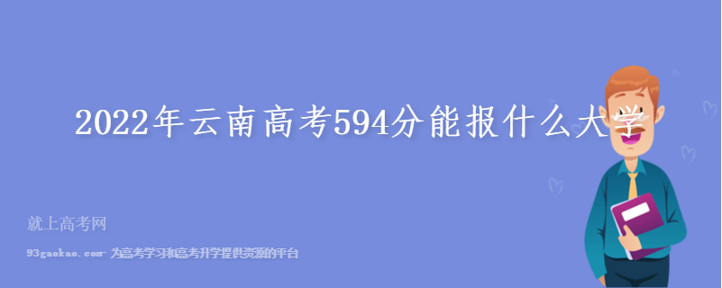 2022年云南高考594分能报什么大学