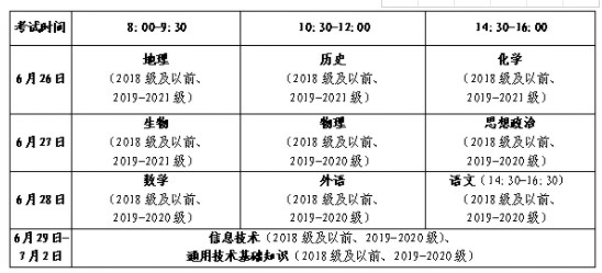 2022山东夏季高中学业水平合格考试时间公布