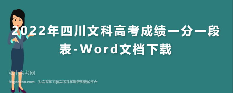 2022年四川文科高考成绩一分一段表-Word文档下载