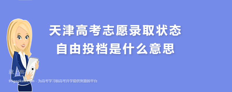 天津高考志愿录取状态自由投档是什么意思