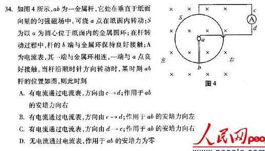 北京市临川学校2015-2016学年高二下学期3月月考物理试卷