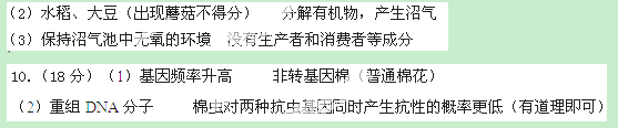 重庆市铜梁中学校2015届高三下学期模拟测试（一）生物试卷